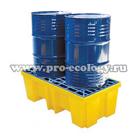 Поддон-контейнер для 2 бочек (spill containment pallet)